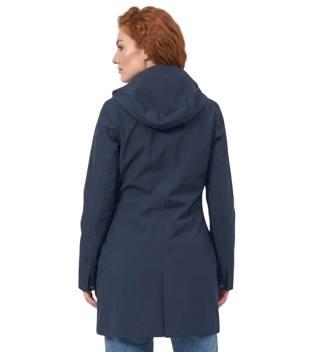 Blue Solid Shirt Collar Jacket