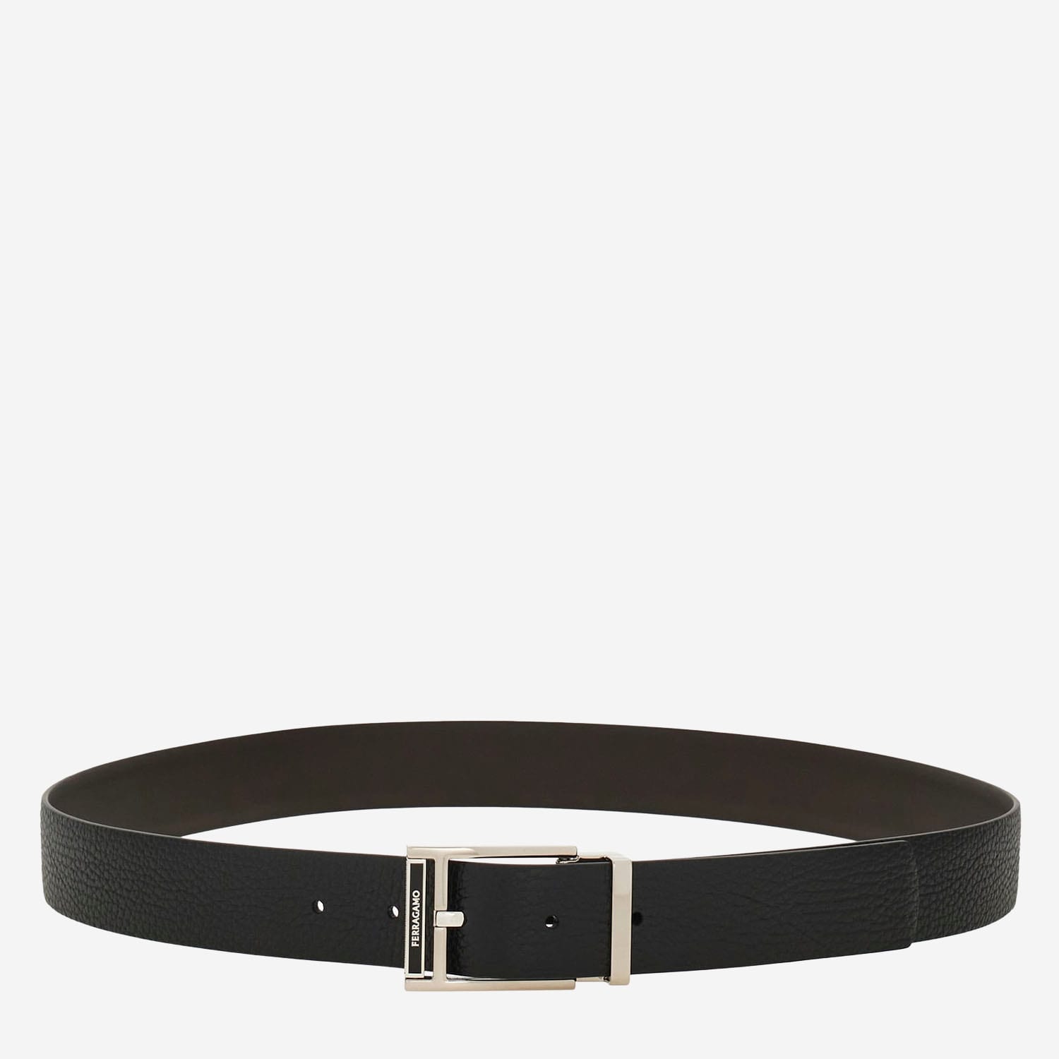 Black Classic Logo Belt