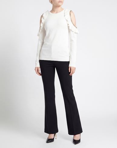 Woman Sweater Ivory Size 4 Viscose, Elastane