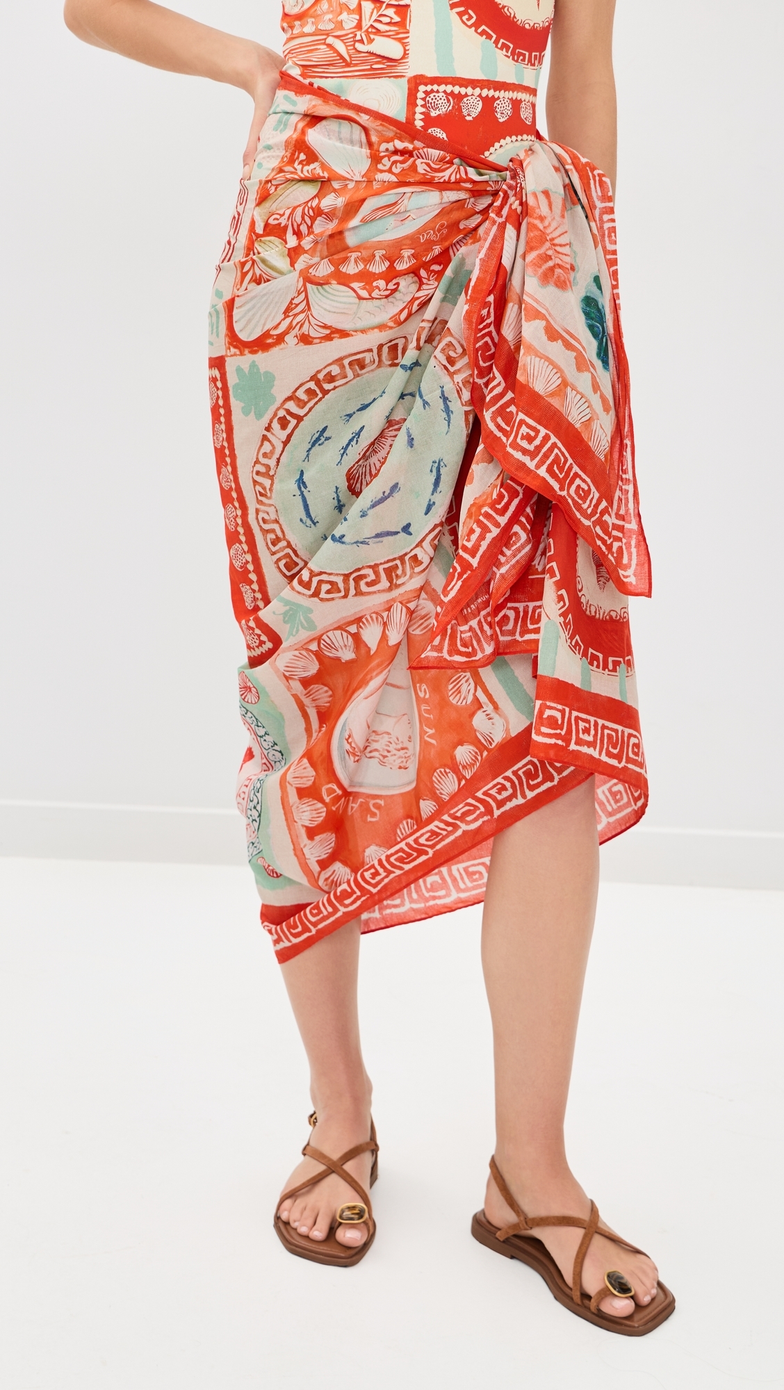 Sarong Cover Up Lost At Sea One Size