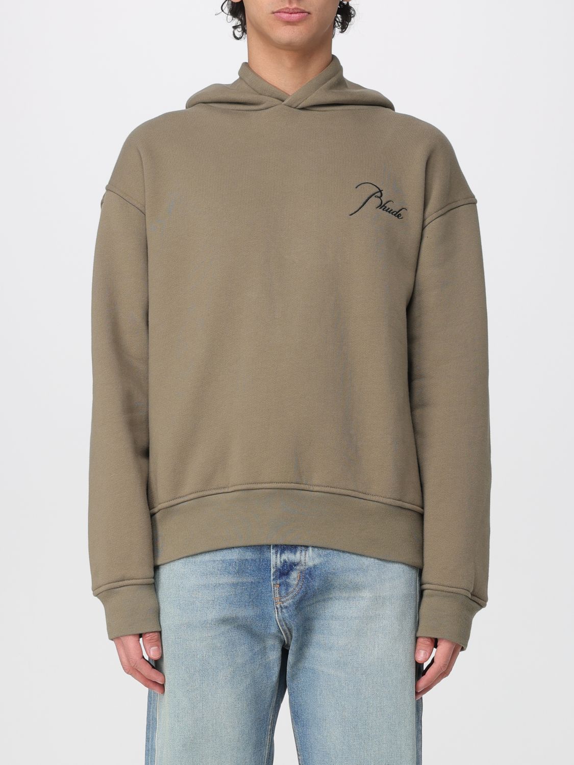 Sweatshirt Men color Green
