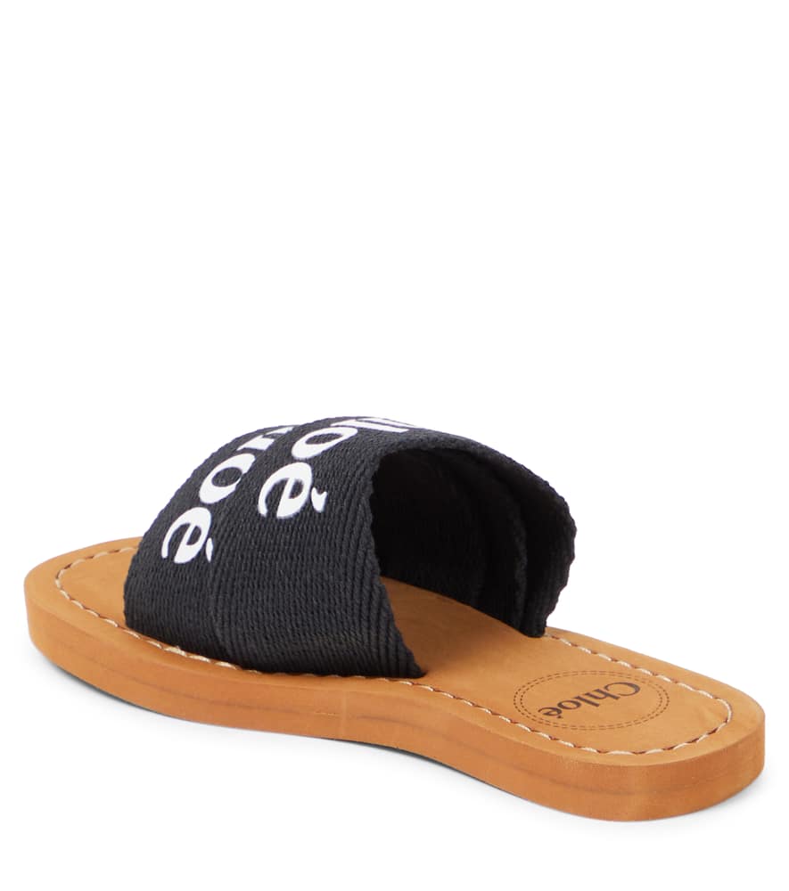 Chloé Kids Aqua logo sandals