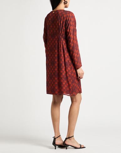 Woman Mini dress Rust Size 4 Viscose