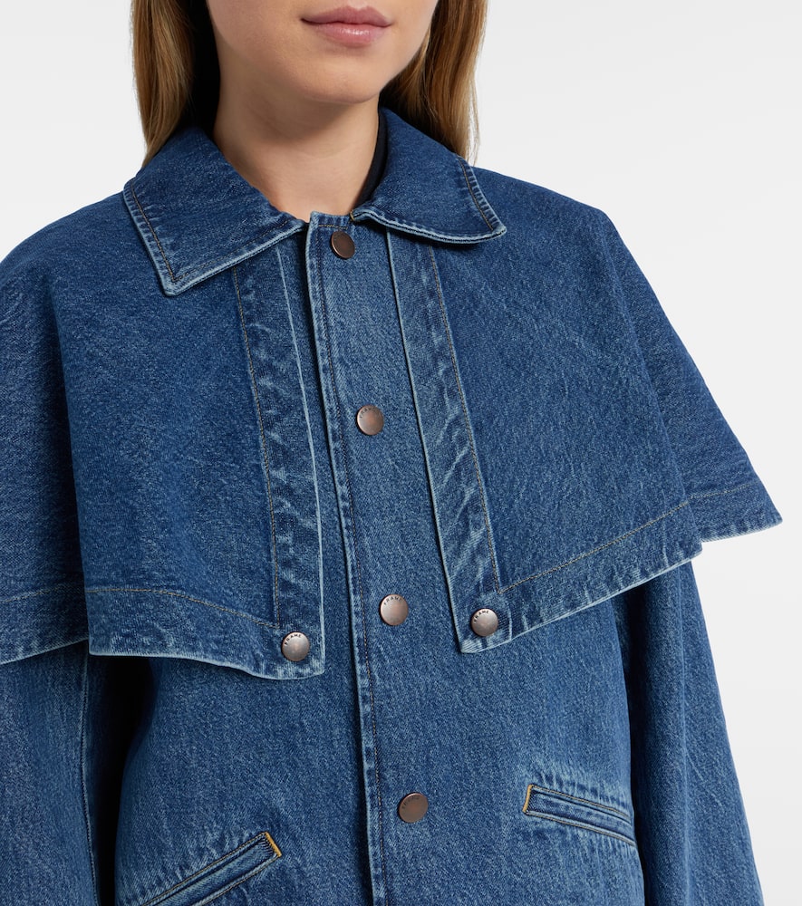 Cape denim jacket