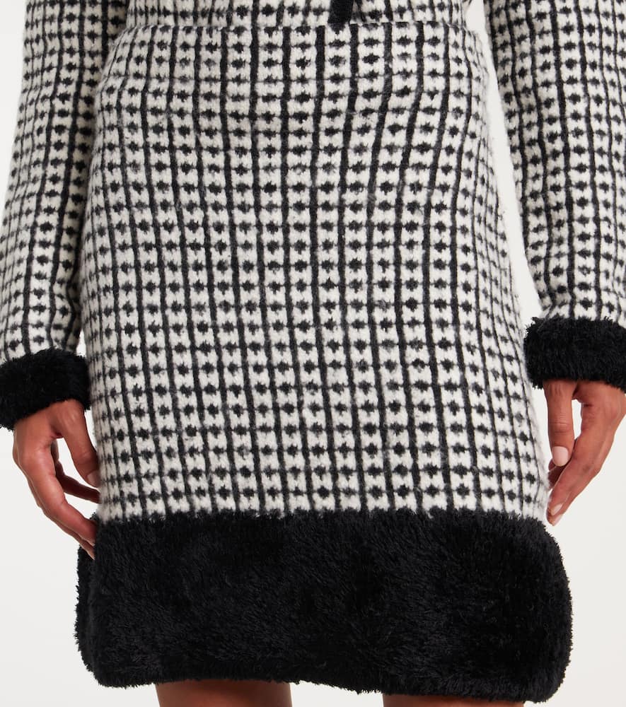 Tweed-effect miniskirt
