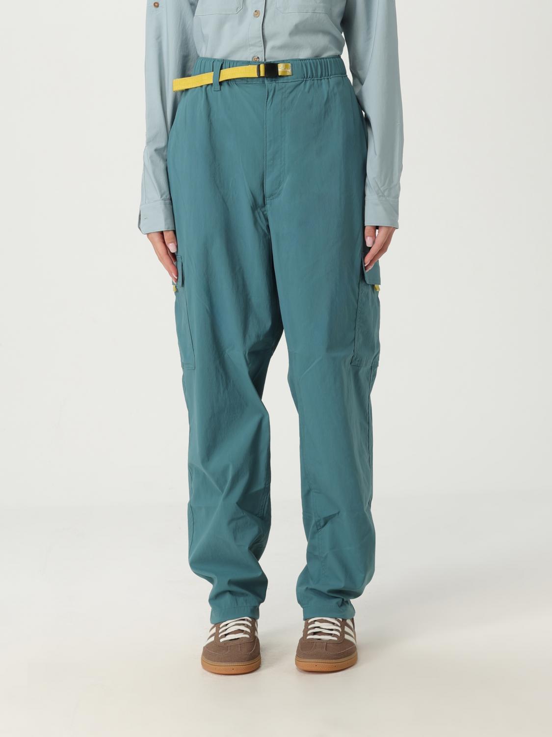 Elasticated-waistband cargo pants - Blue