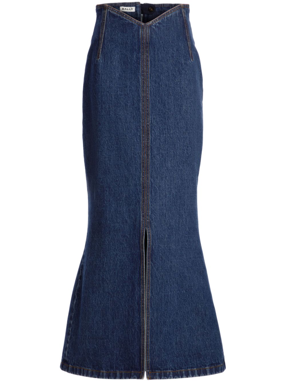 Denim midi skirt - Blue