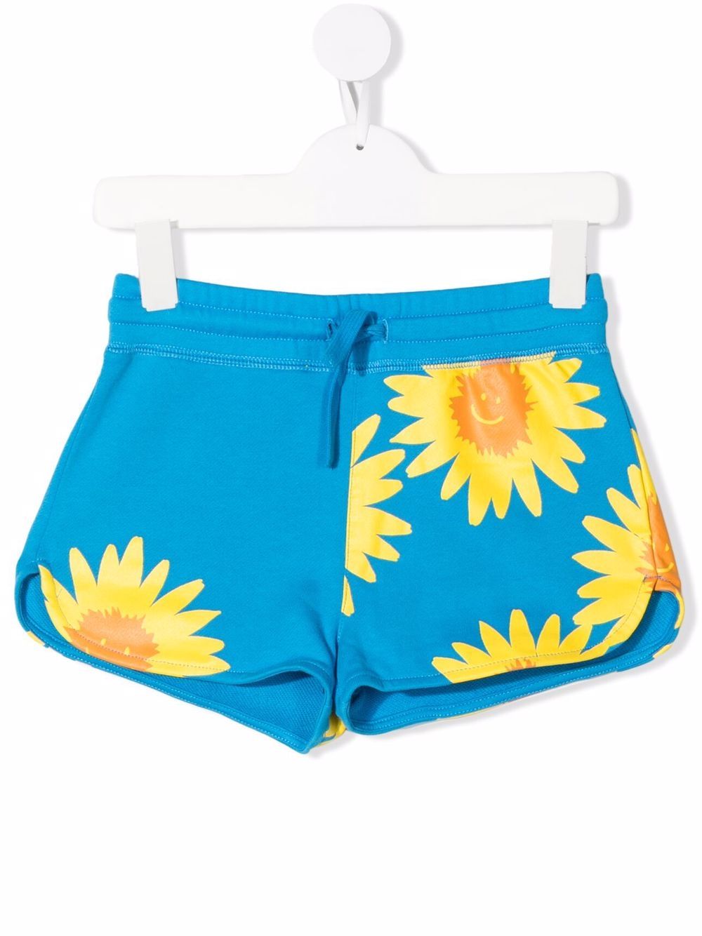 Floral drawstring shorts - Blue