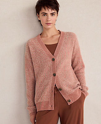 Ann Taylor Have Well Within Cashmere Shaker Stitch Cardigan