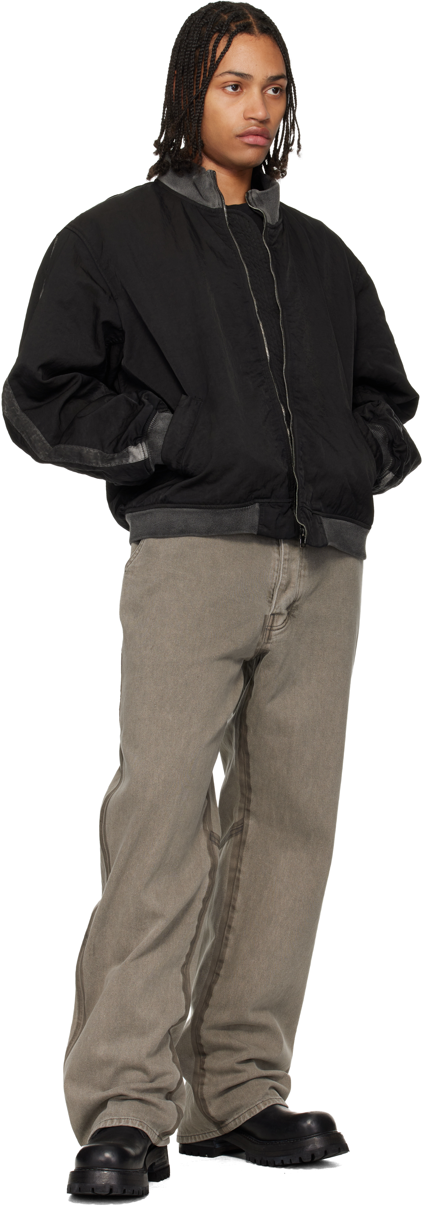 Gray Underground Taped Seam Trousers
