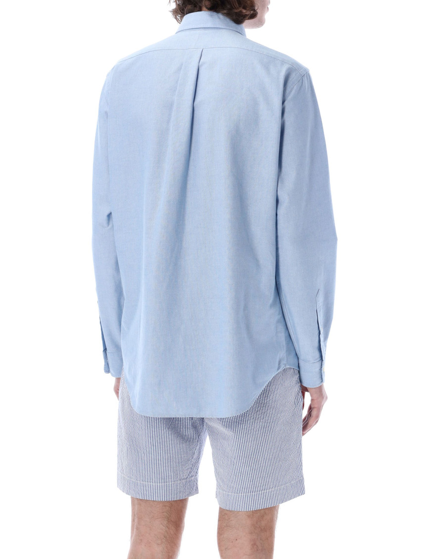 Embroidered logo cotton shirt