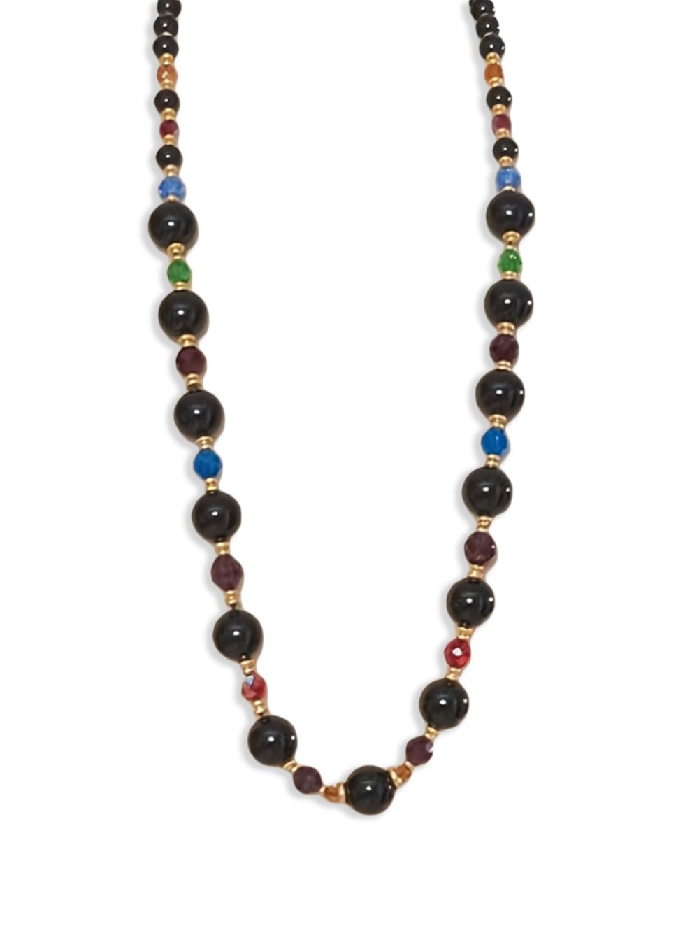 Bead-detailing necklace - Gold