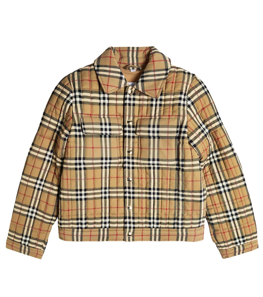 Burberry Kids Check windbreaker jacket