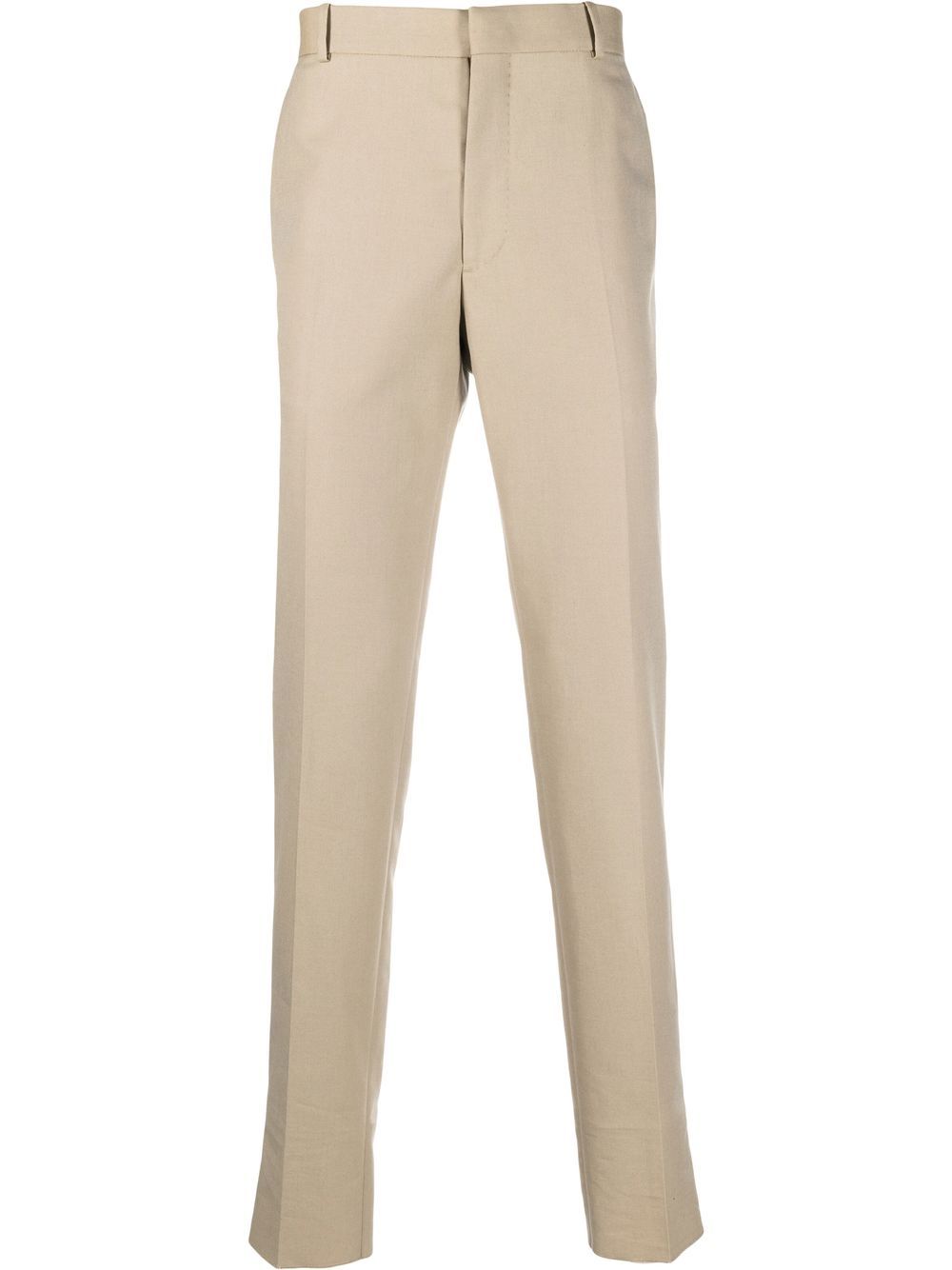 Tapered mid-rise tailored trousers - Blue