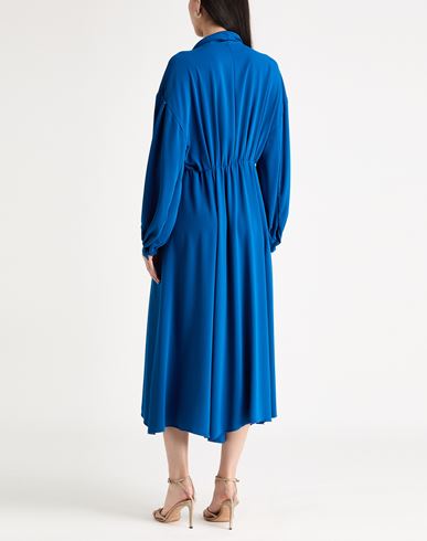 Woman Maxi dress Blue Size M Recycled polyester, Polyester