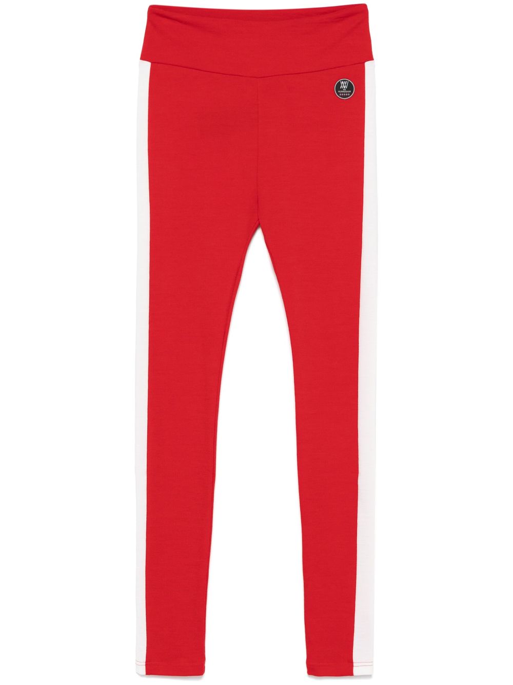 Voss striped merino-blend ski leggings - Black