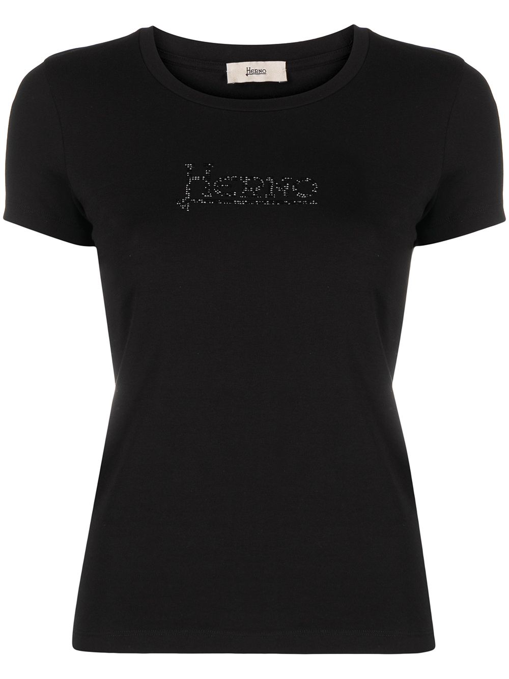 Herno logo-studded T-shirt - Black