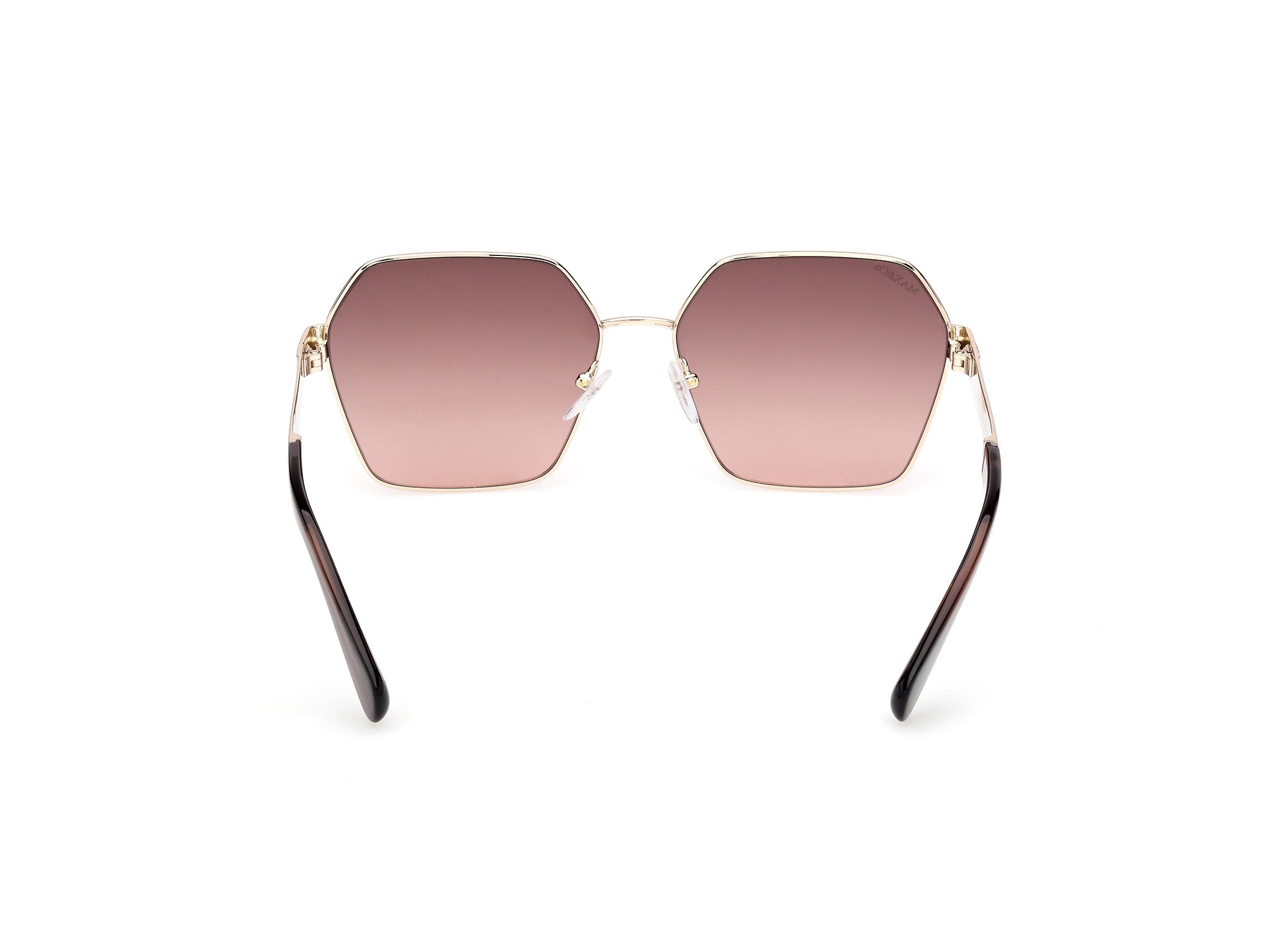 MAX&Co Mujer MAX&Co MO0141 32F Gafas de sol Metal Oro Marrón Geométrico Norma