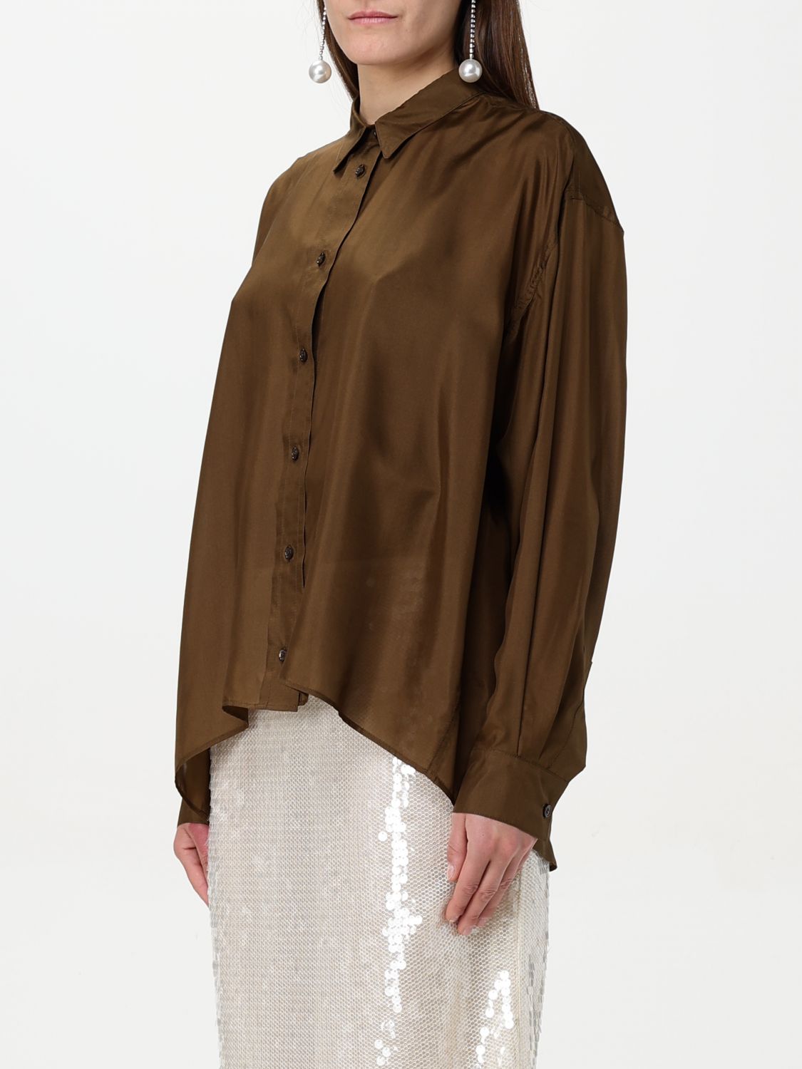 Shirt Woman color Brown