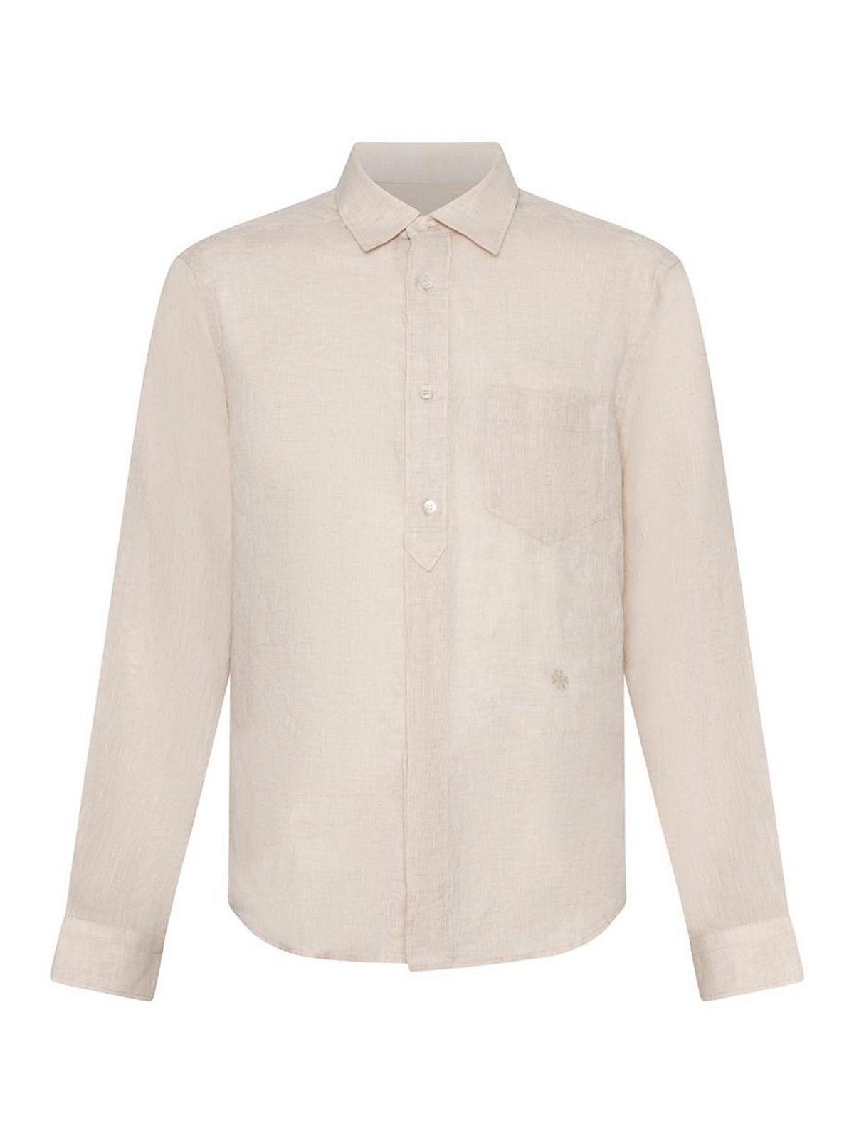Light Beige Linen Shirt