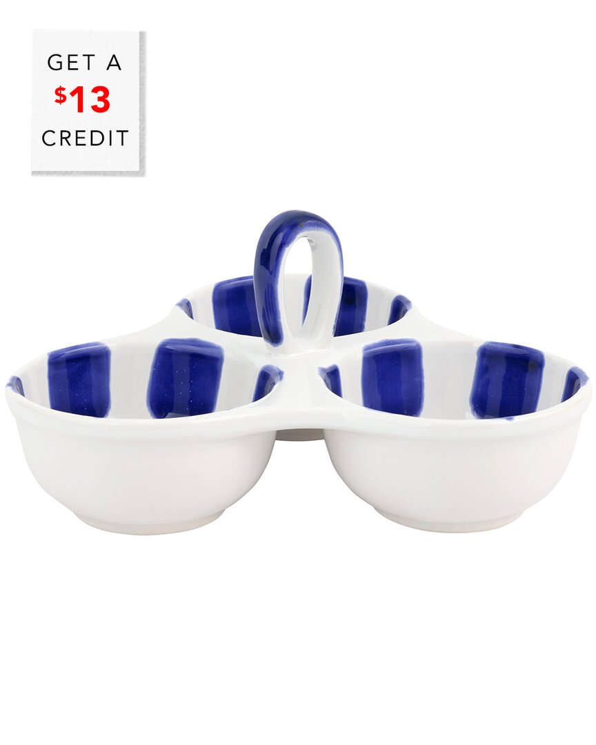 Santorini Dot Three-Part Server With $13 Credit
