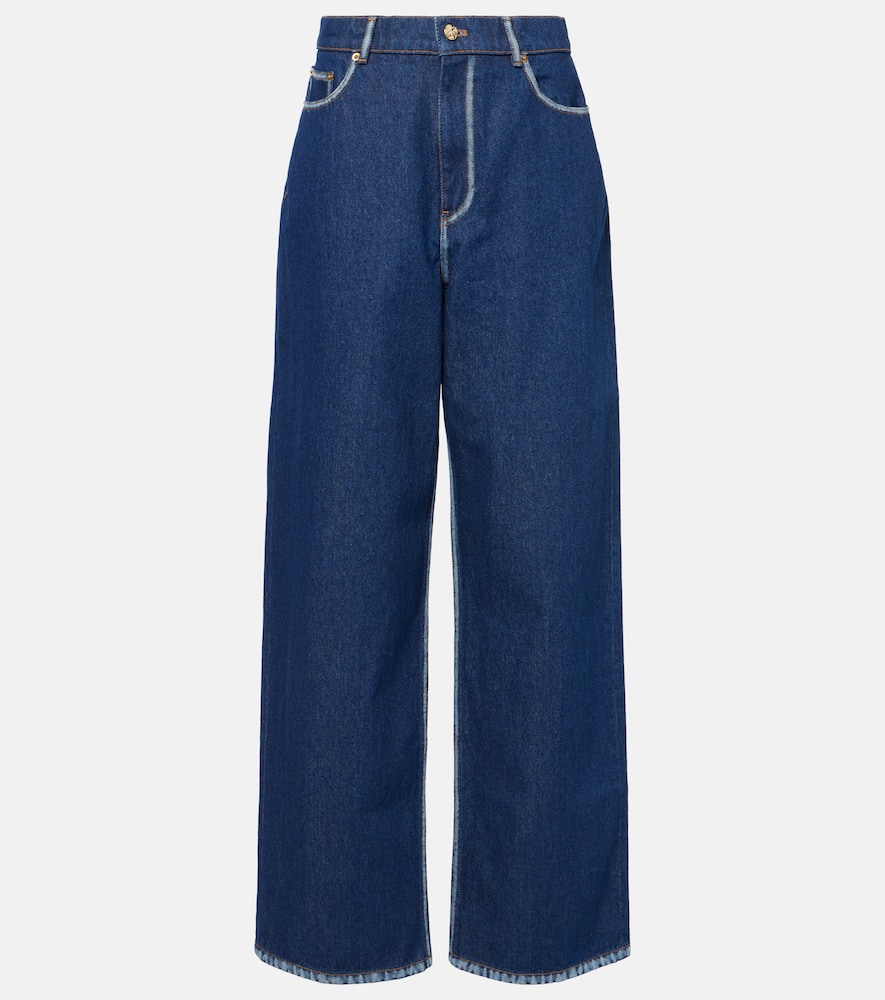 High-rise wide-leg jeans