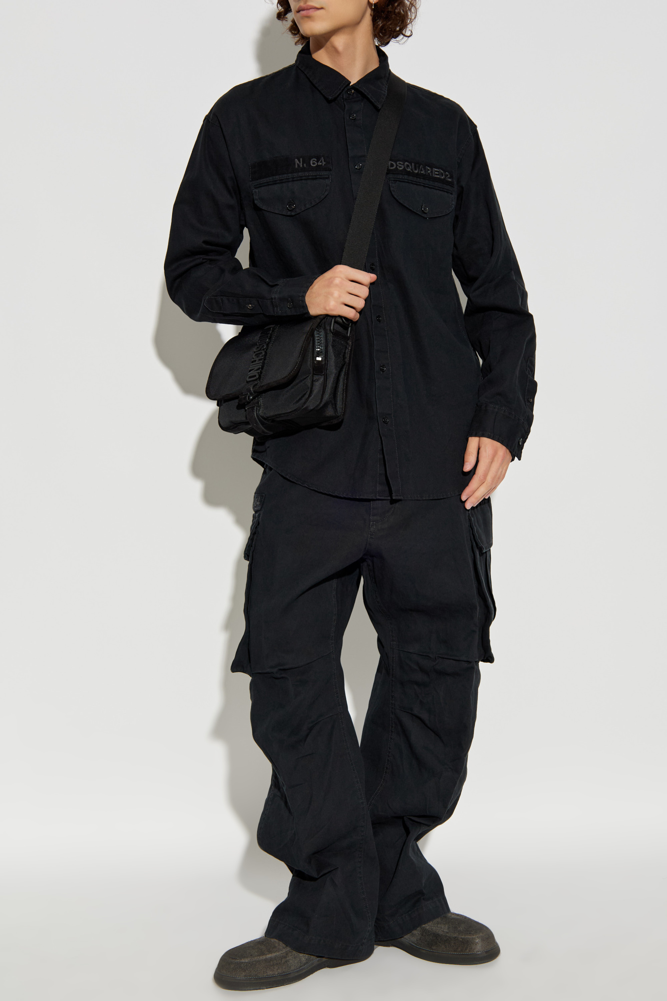 Trousers With Pockets, Men's, Black
