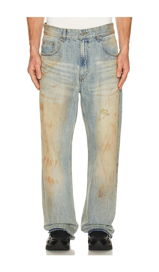 WE11DONE Denim Pants in Blue - Blue. L also in M, S, XL/1X