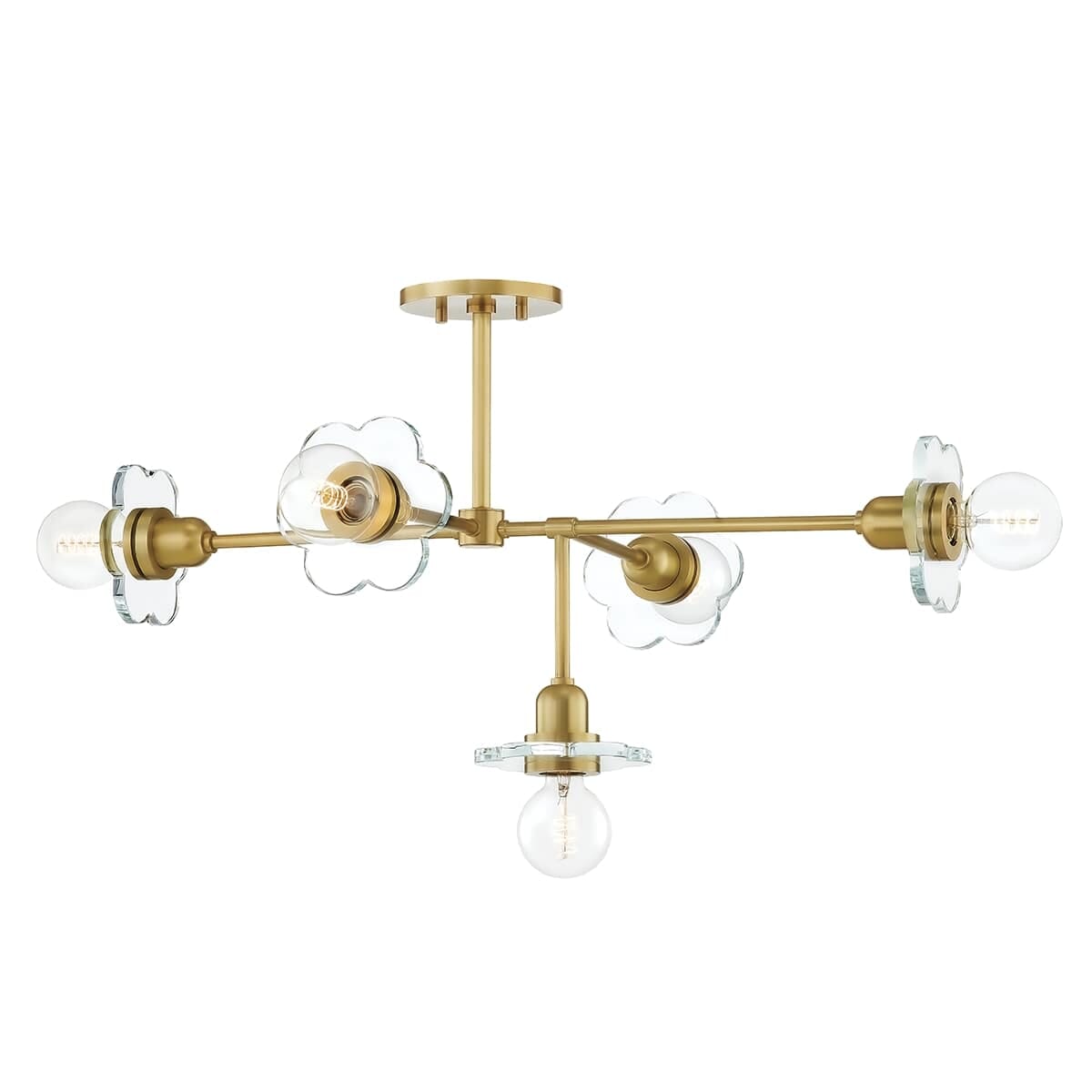 Mitzi Alexa 5-Light Chandelier in Aged Bra