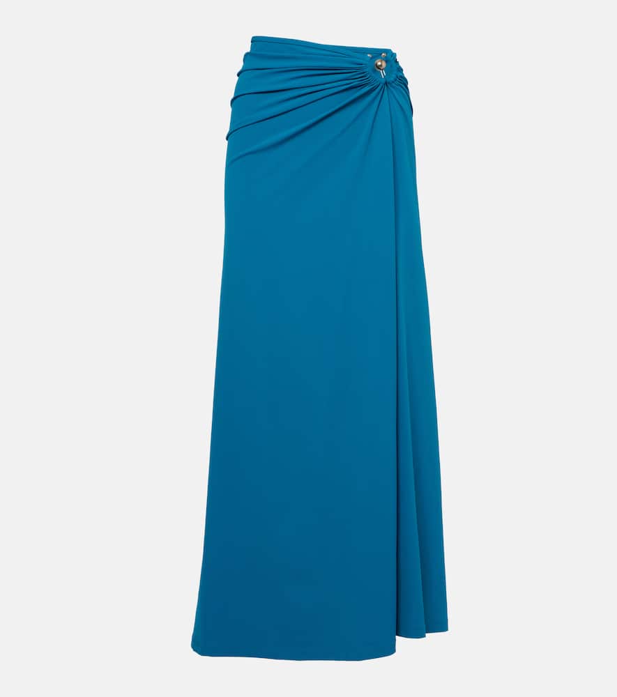 Orbit ruched maxi skirt
