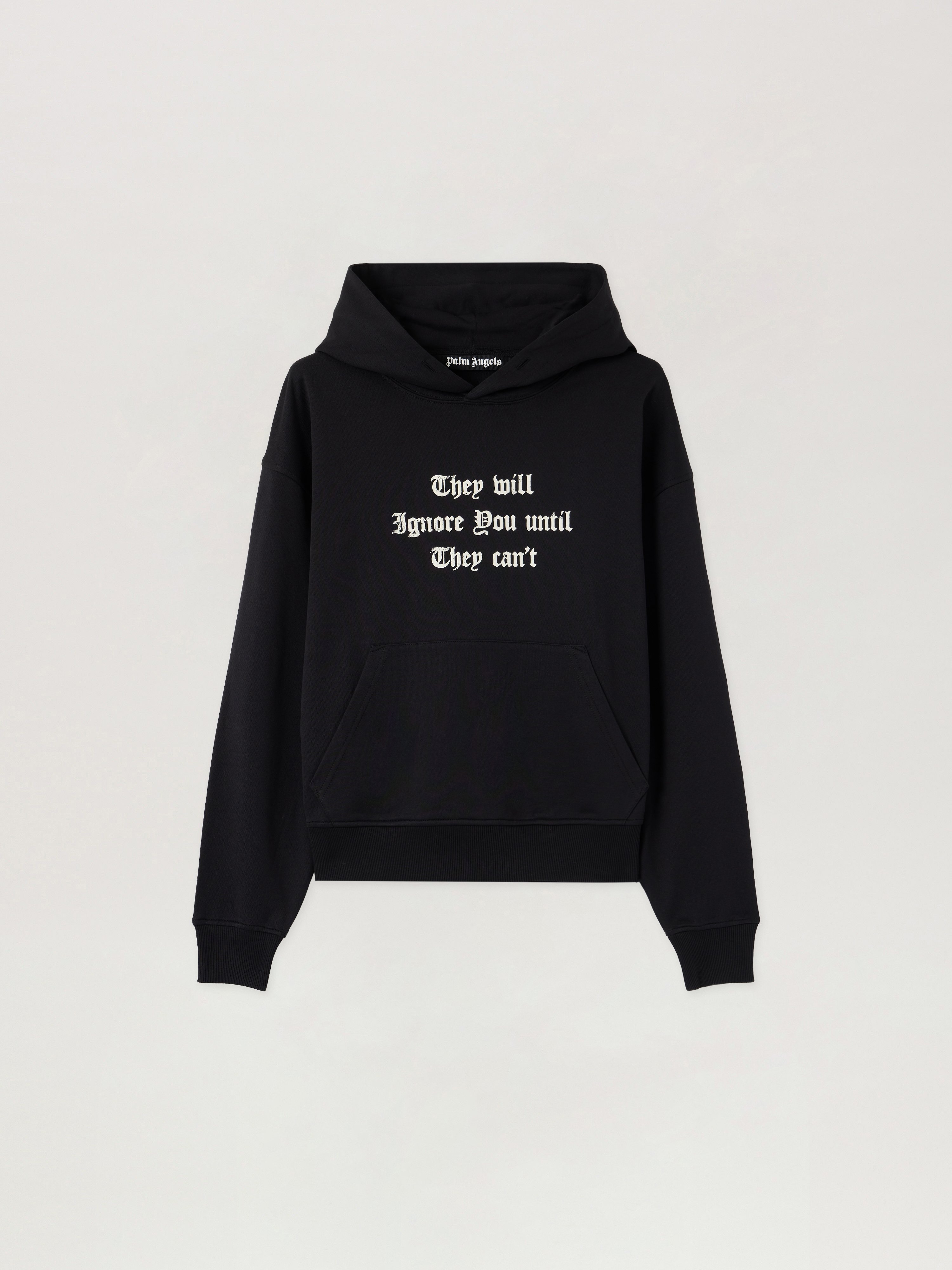 Statement Hoodie Man  Black Off White