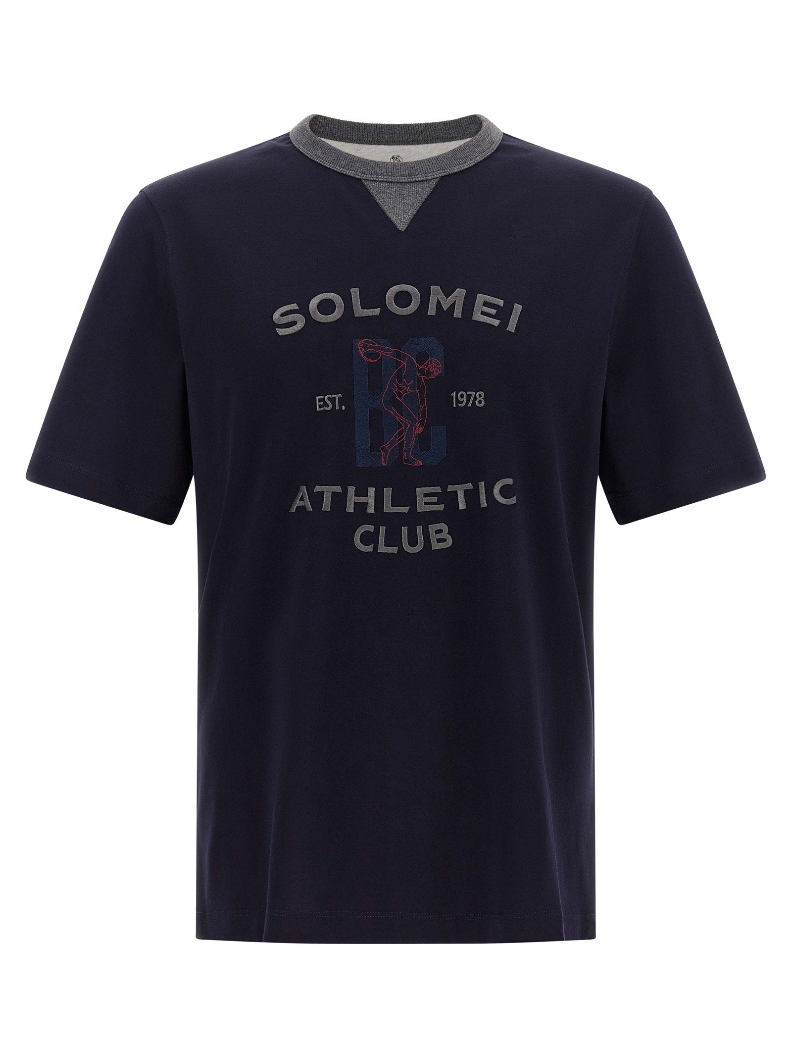 Solomei Athletic Club Print T-shirt — Navy