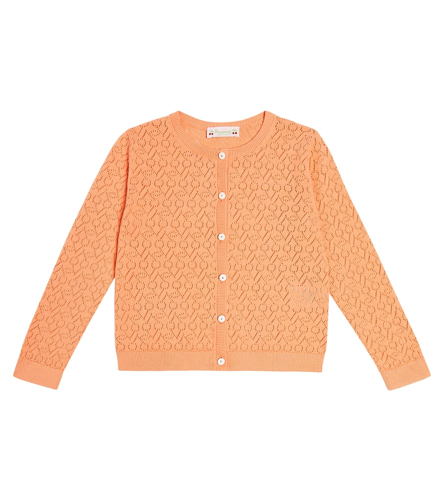 Bonpoint Cherry cotton cardigan