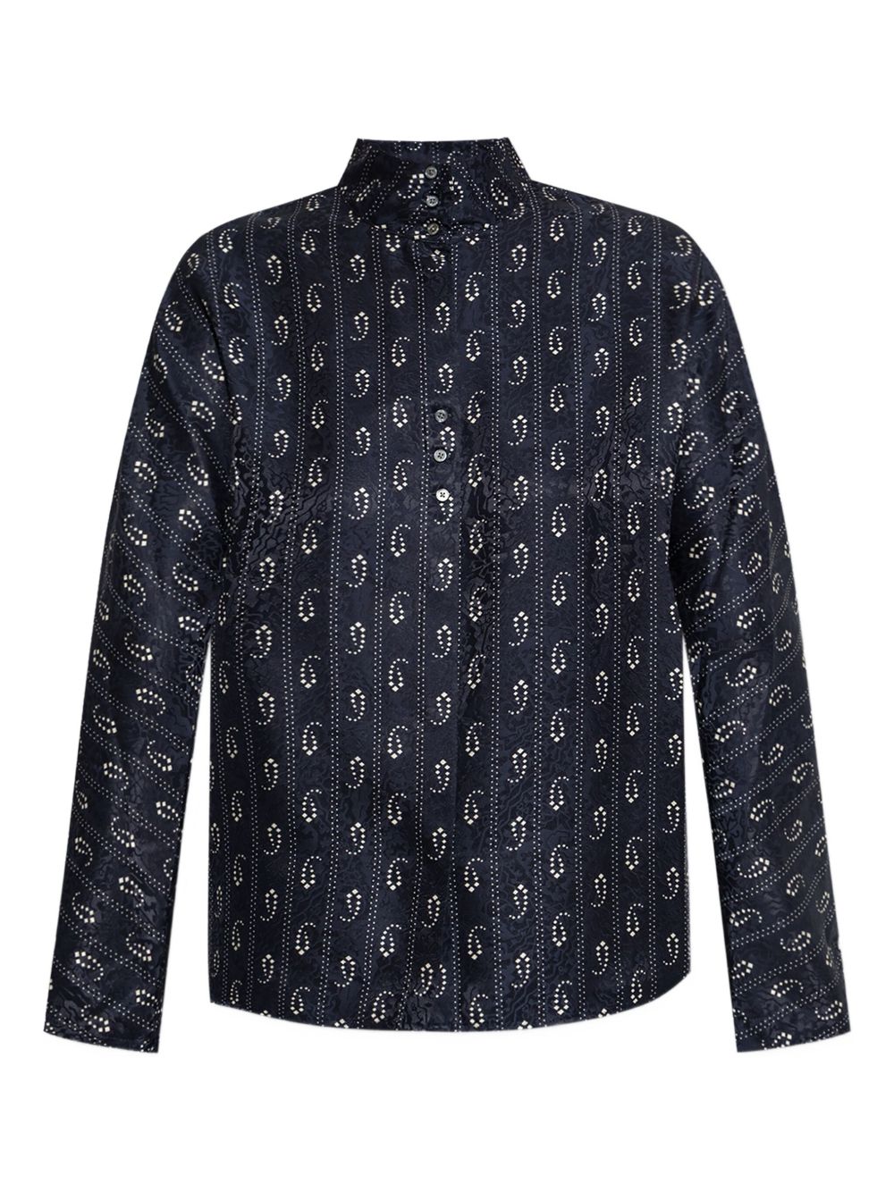 Jacquard silk shirt
