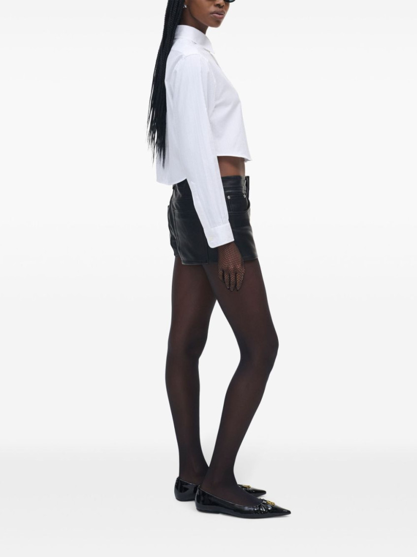 The Cropped Femme Shirt - White