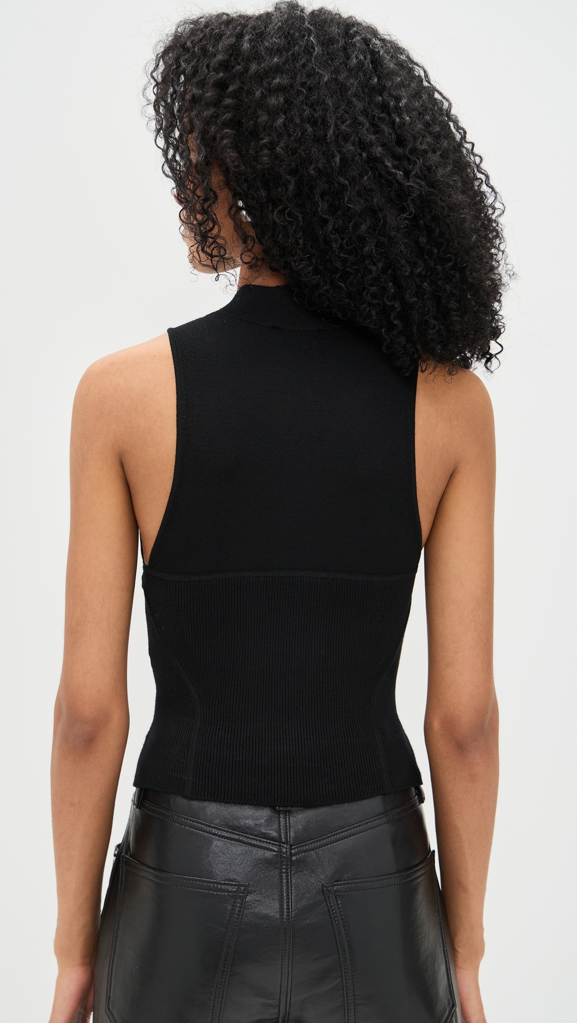 Sequin Knit Top Black