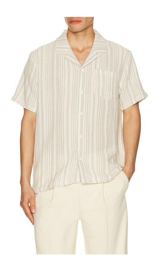 Basket Weave Camp Shirt