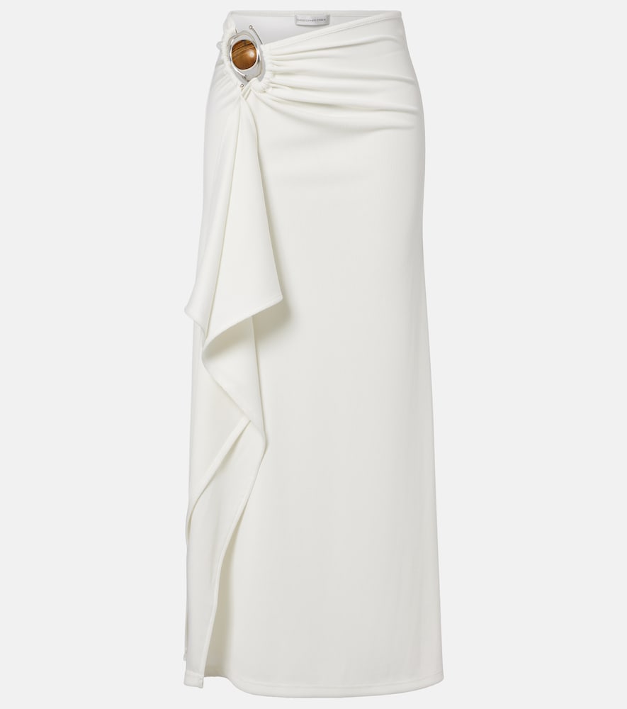 Occhio embellished jersey maxi skirt