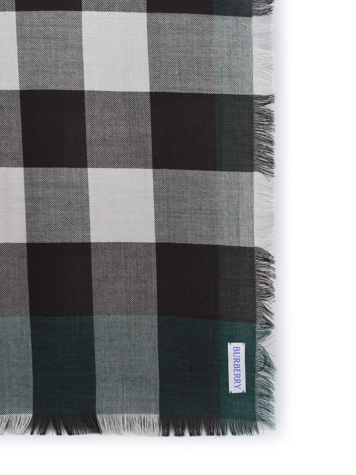 Green Cashmere Blend Scarf