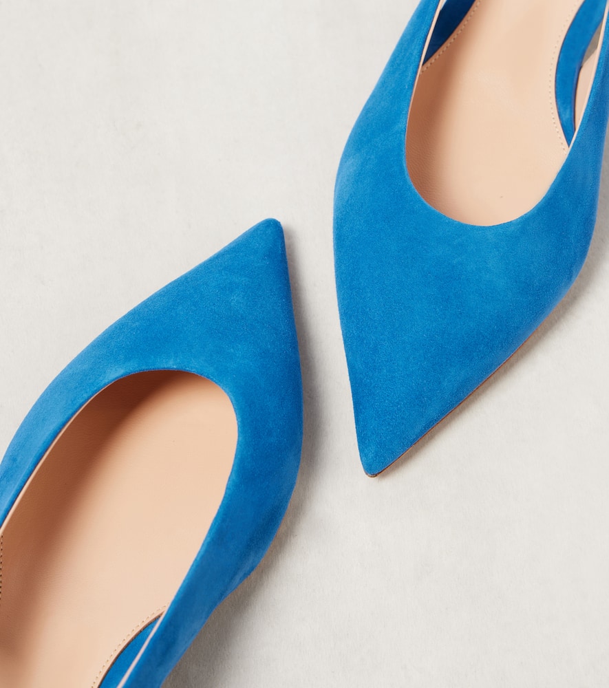 Gianvito Rossi Suede slingback flats