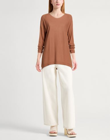 Woman Sweater Light brown Size ONESIZE Viscose, Polyester