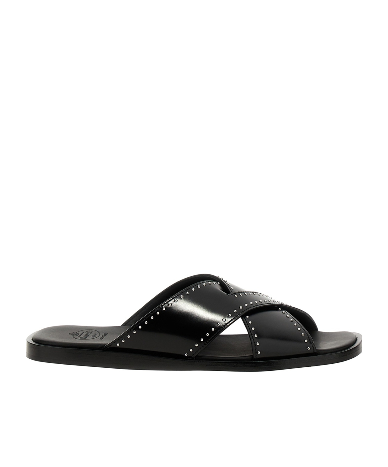 Stud-embellished slides