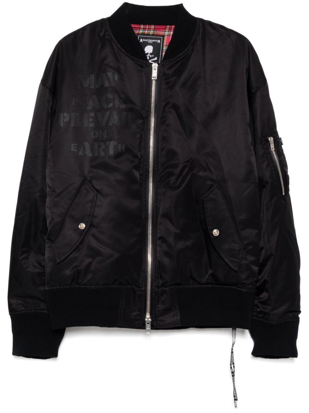 Zip-up bomber jacket - Black