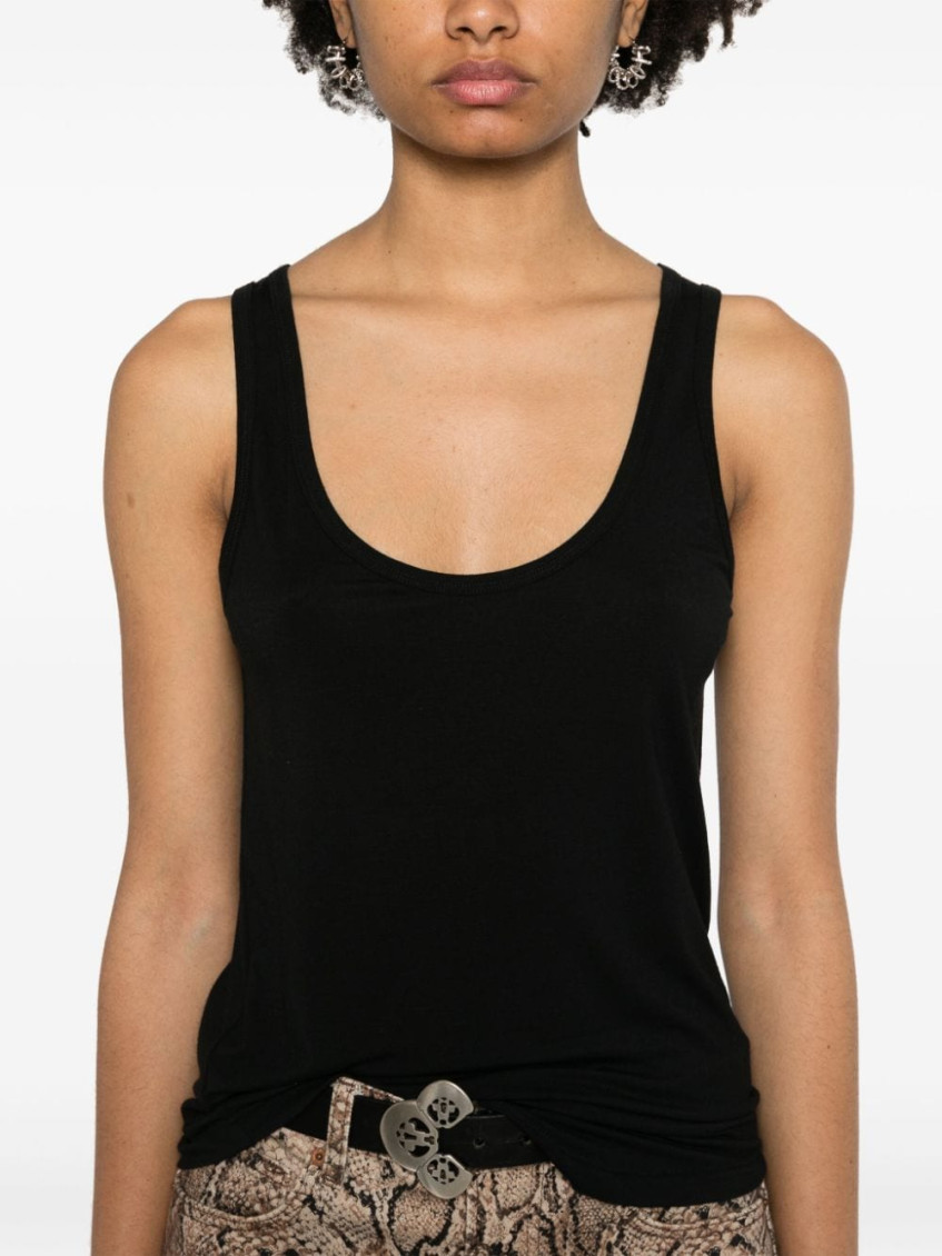 Black Malia Jersey Tank Top