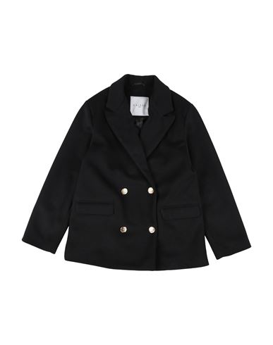 Kid Girl Coat Black Size 12 Polyester, Viscose