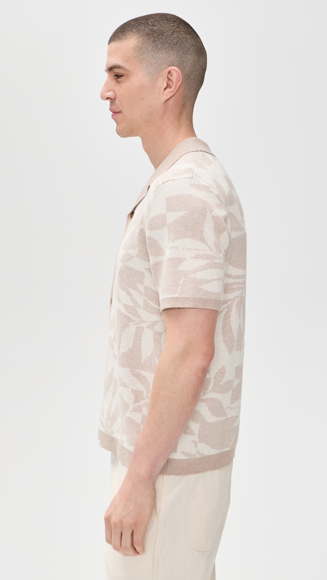 Ethan Button Down Sweater Navy/Laurel Wreath