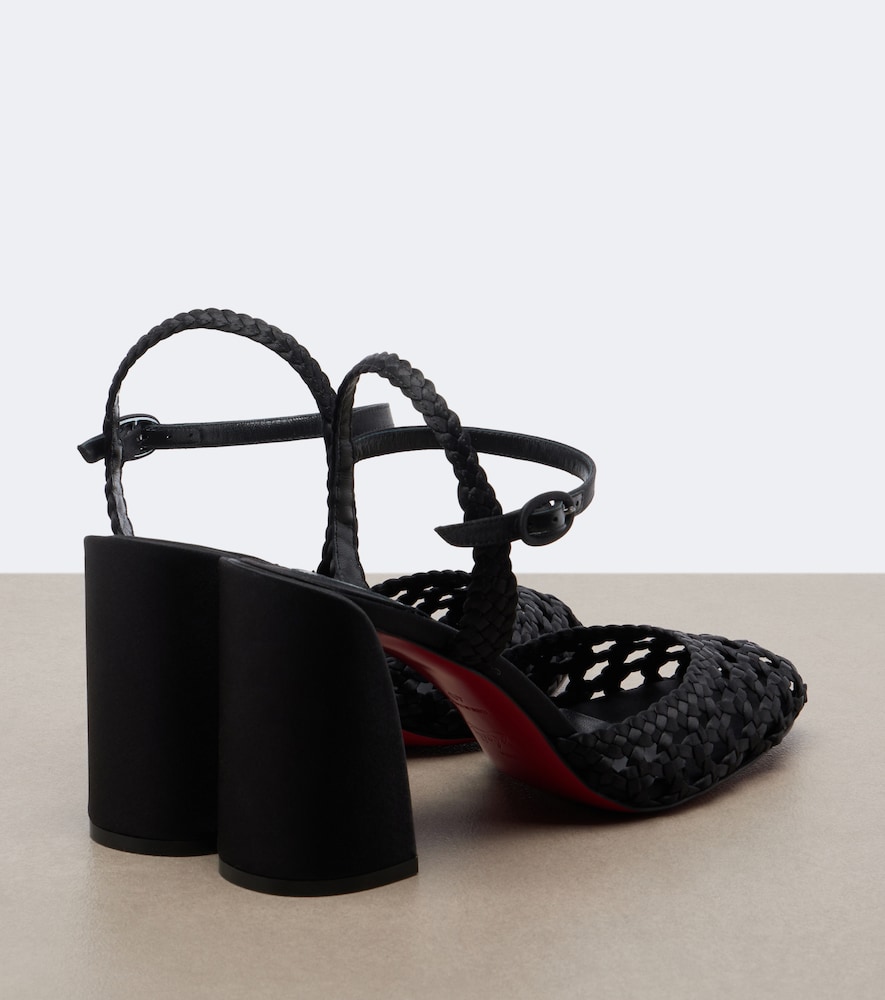 Jane crêpe satin pumps