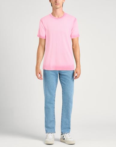 Man Sweater Pink Size 44 Cotton