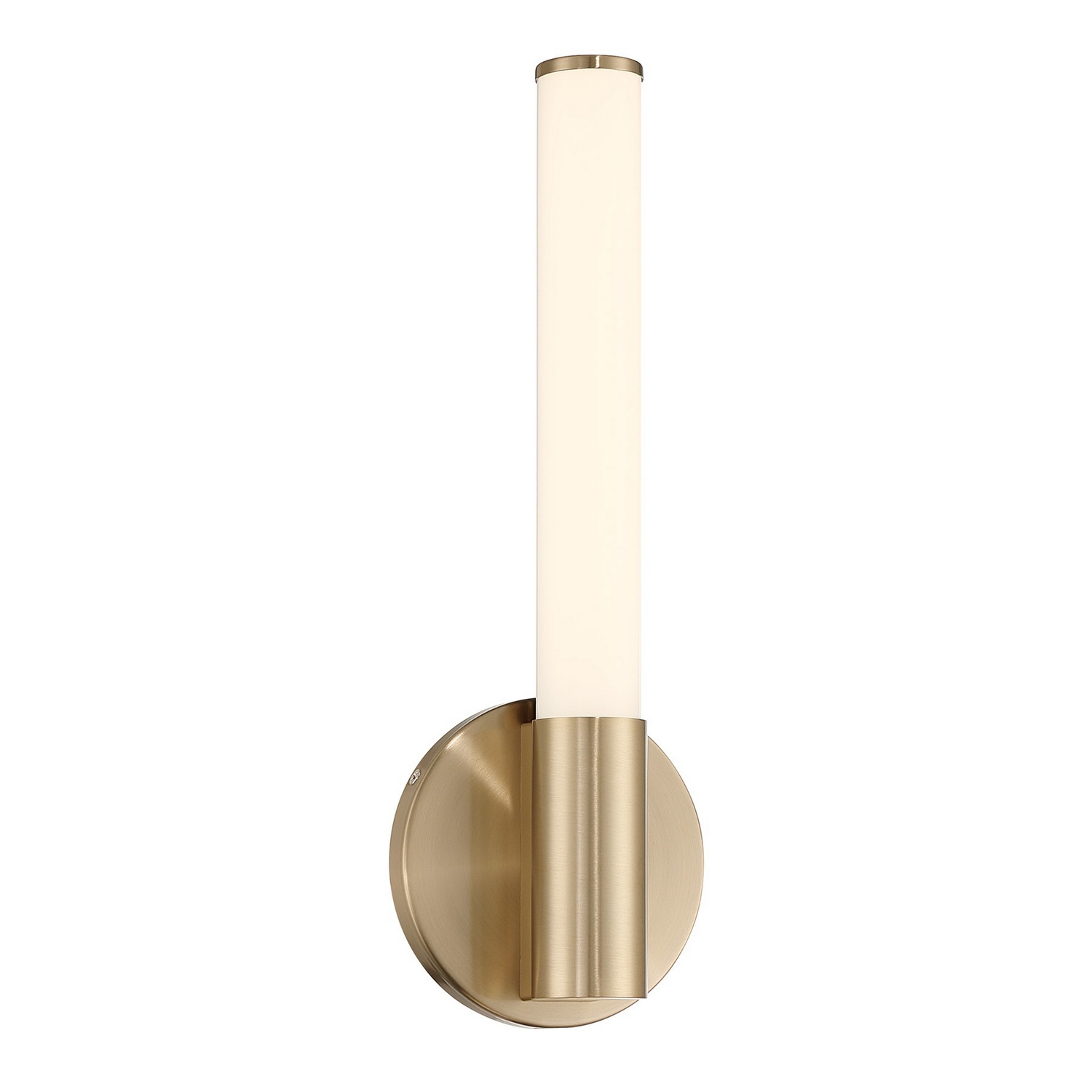 Connor 14" Mini Tube LED Cylinder Vanity Light in Bra
