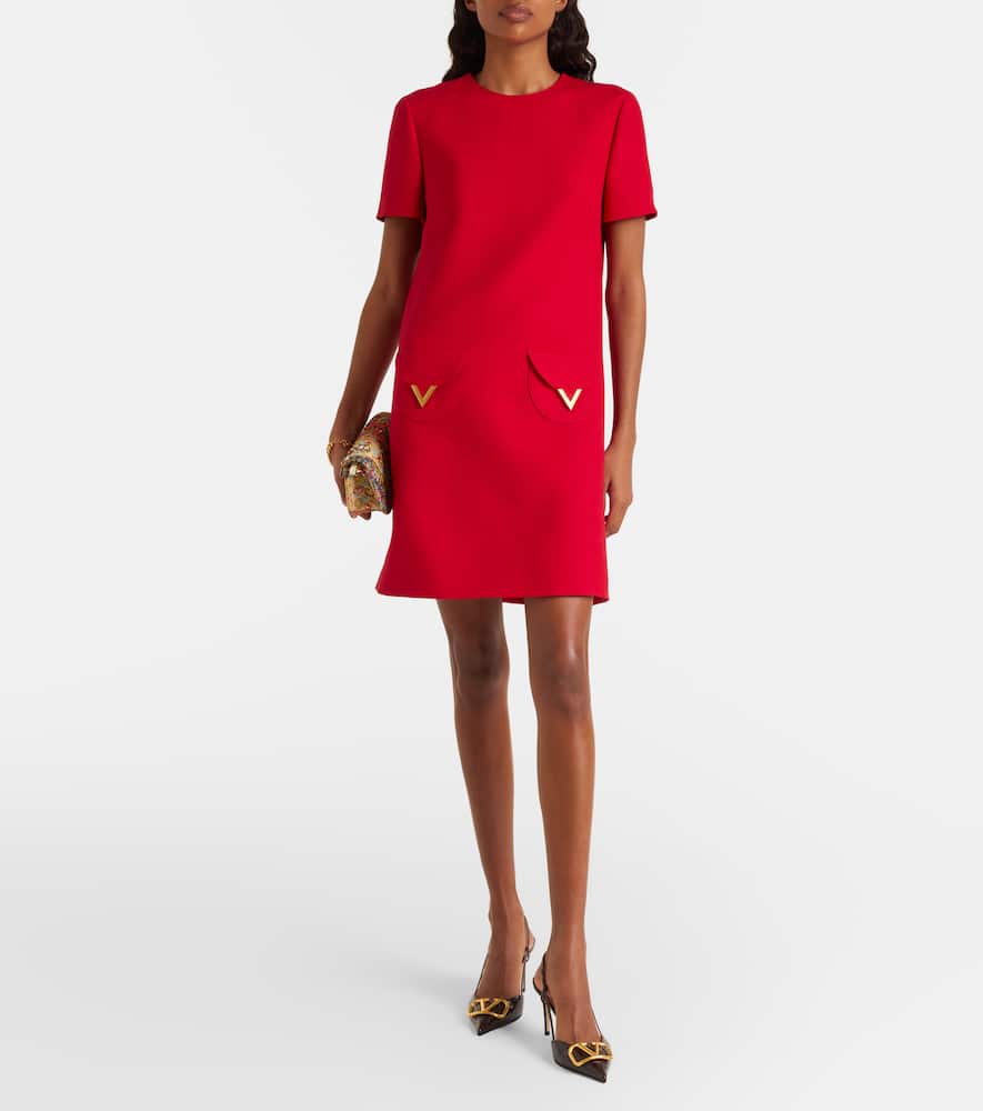 Crepe Couture VGold minidress